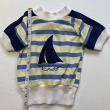 Load image into Gallery viewer, Vintage Sailboat Striped Shirt 18-24 months
