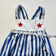 Load image into Gallery viewer, Vintage Striped Nautical Star Romper 12-18 months
