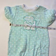 Load image into Gallery viewer, Vintage Mint Bears &quot;Peek-a-boo&quot; Romper 6-9 months
