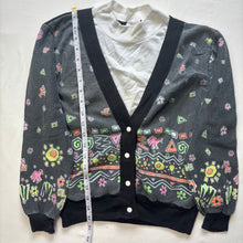 Load image into Gallery viewer, Vintage Black &amp; Neon Sweater kids 10/12
