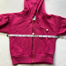 Load image into Gallery viewer, Vintage Hot Pink Hooded Sweater 18 months
