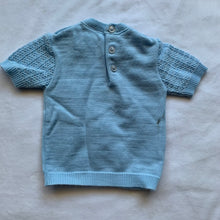 Load image into Gallery viewer, Vintage Blue Knit Shirt 3-6 months
