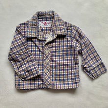 Load image into Gallery viewer, Vintage Plaid Flannel Buttondown 12 months
