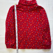 Load image into Gallery viewer, Vintage Floral Red Turtleneck 2/3t
