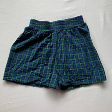 Load image into Gallery viewer, Vintage Blue/Green Plaid Shorts 4/5t
