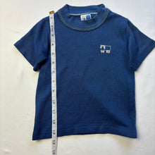 Load image into Gallery viewer, Vintage Hippo Embroidered Navy Shirt 3t *flaw

