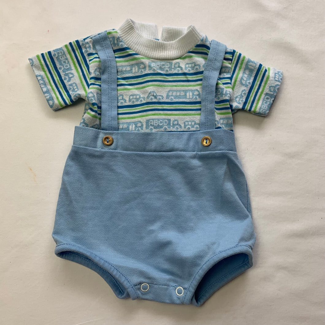 Vintage Cars + Trucks Romper 3-6 months