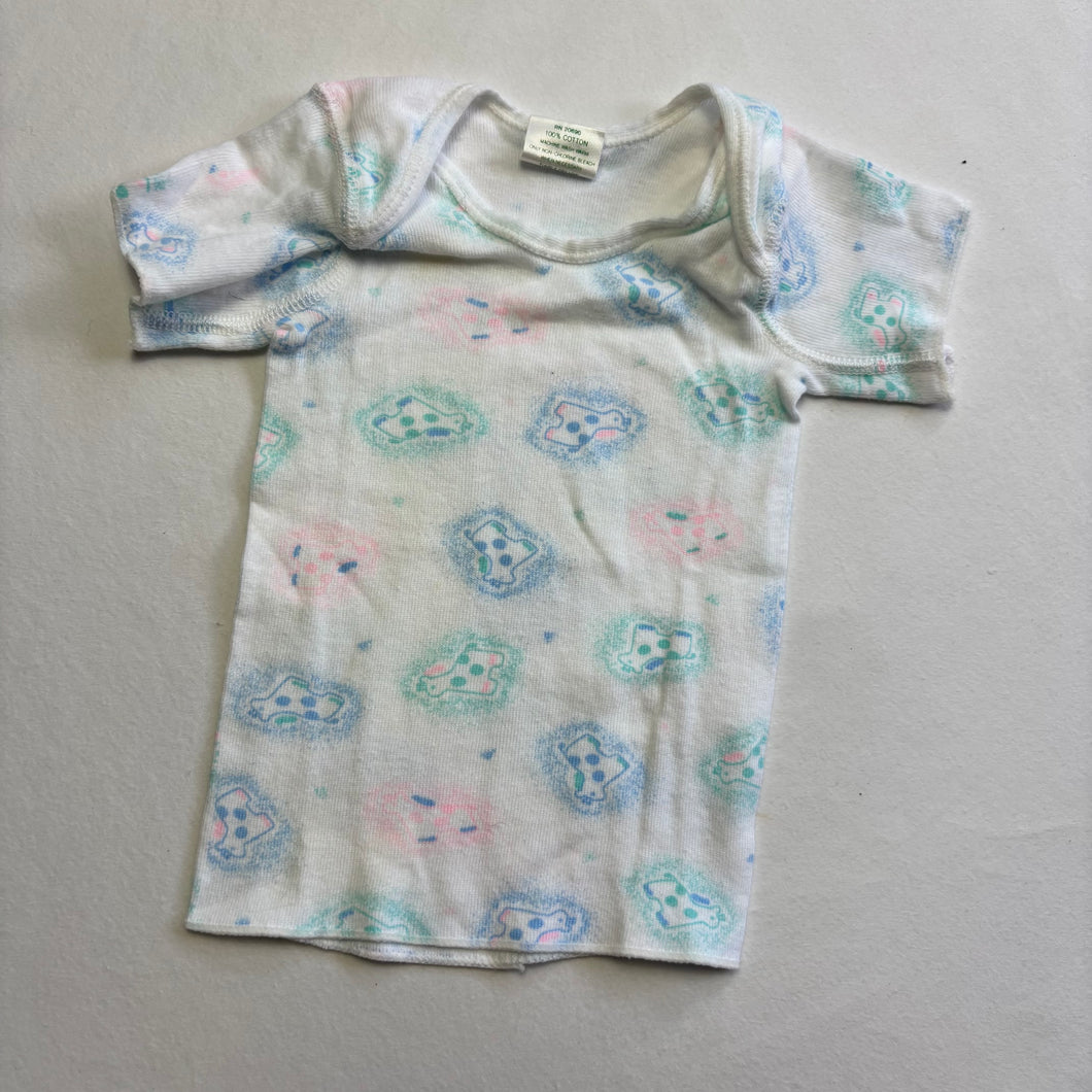 Vintage Healthtex Giraffes Baby Shirt 0-3 months