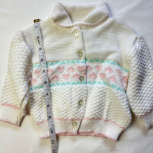 Load image into Gallery viewer, Vintage Deadstock Heart Knit Sweater 0-6 Months
