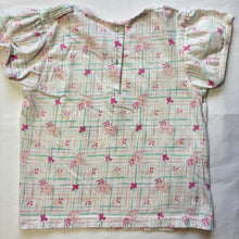 Load image into Gallery viewer, Vintage Floral Grid Shirt 4t
