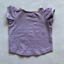Load image into Gallery viewer, Vintage Tea Party Purple Shirt 0-3 months
