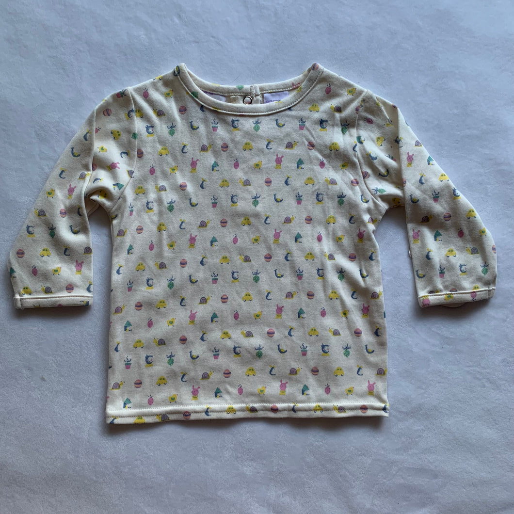 Vintage Deadstock Fun Pattern Long Sleeve 6-12 months