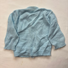 Load image into Gallery viewer, Vintage Blue Knit Cardigan 6-9 months
