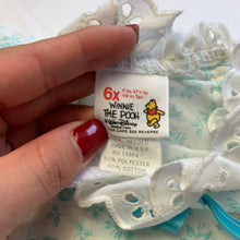 Load image into Gallery viewer, Vintage Blue Floral Blouse 5t/6
