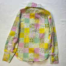 Load image into Gallery viewer, Vintage 70s Patchwork Pattern Long Sleeve kids 6/7
