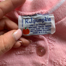 Load image into Gallery viewer, Vintage Pink Knit Floral Sweater 18-24 months
