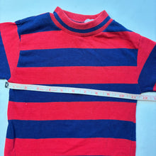 Load image into Gallery viewer, Vintage Blue/Red Striped Long Sleeve 4t/5t

