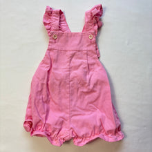 Load image into Gallery viewer, Vintage Pink Sunsuit/Romper 12 months *flaw
