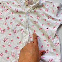 Load image into Gallery viewer, Vintage Pink Dogs Romper 12 months
