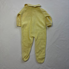 Load image into Gallery viewer, Vintage Bunny Terrycloth Footed PJs 0-3 months
