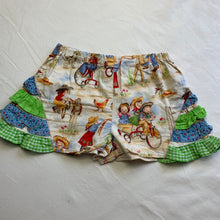 Load image into Gallery viewer, Vintage Farm Kids Playing Ruffled Shorts 5t/6
