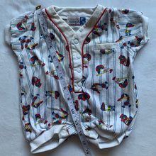 Load image into Gallery viewer, Vintage Baseball Bubble Romper 3 months
