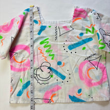 Load image into Gallery viewer, Vintage Neon Abstract Cropped Shirt 3t
