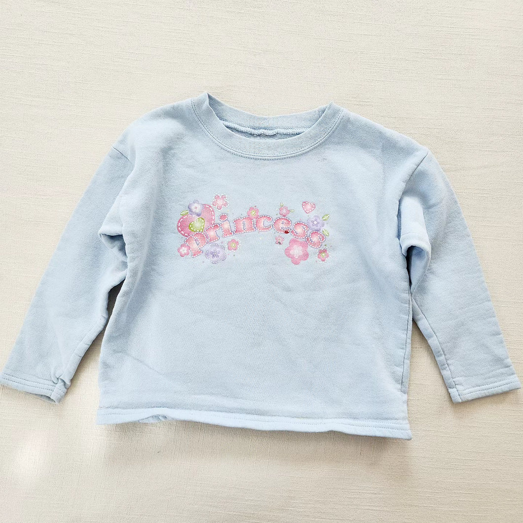 Y2k Princess Blue Sweater 4t