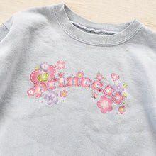 Load image into Gallery viewer, Y2k Princess Blue Sweater 4t
