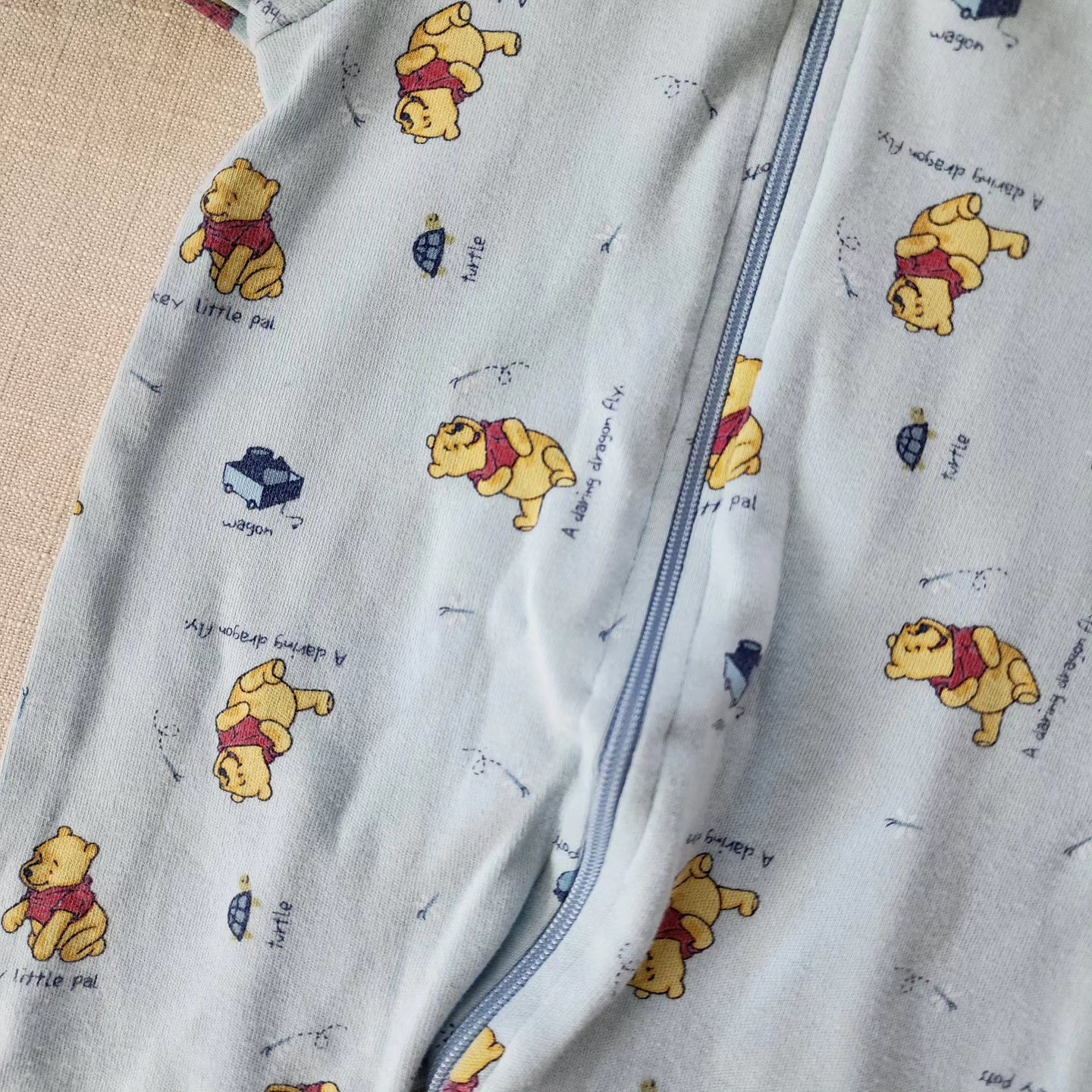 Older Pooh Footed PJs preemie – Nostalgic Baby Vintage