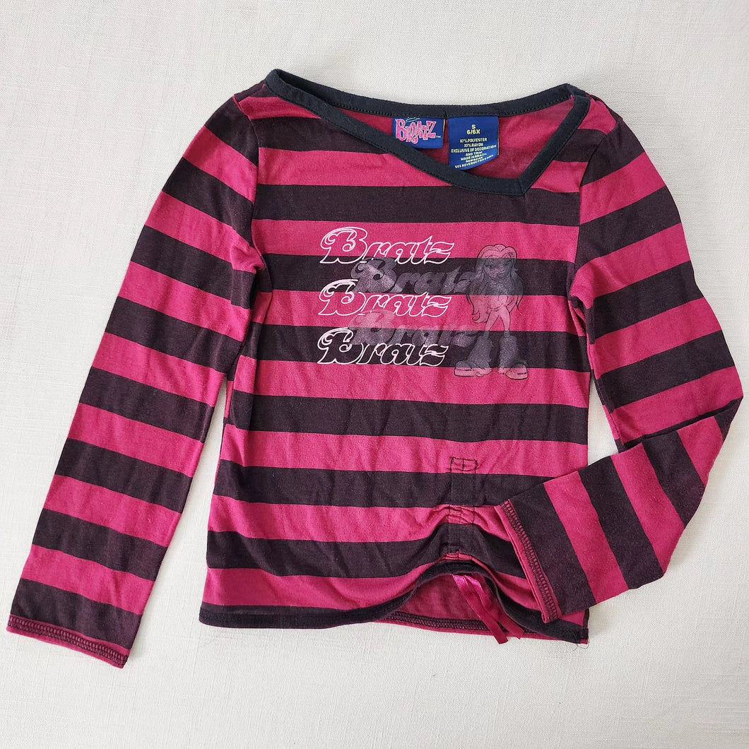 Y2k Bratz Striped Long Sleeve 5t/6