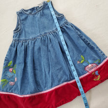 Load image into Gallery viewer, Y2k Baby Gap Embroidered Dress 3t
