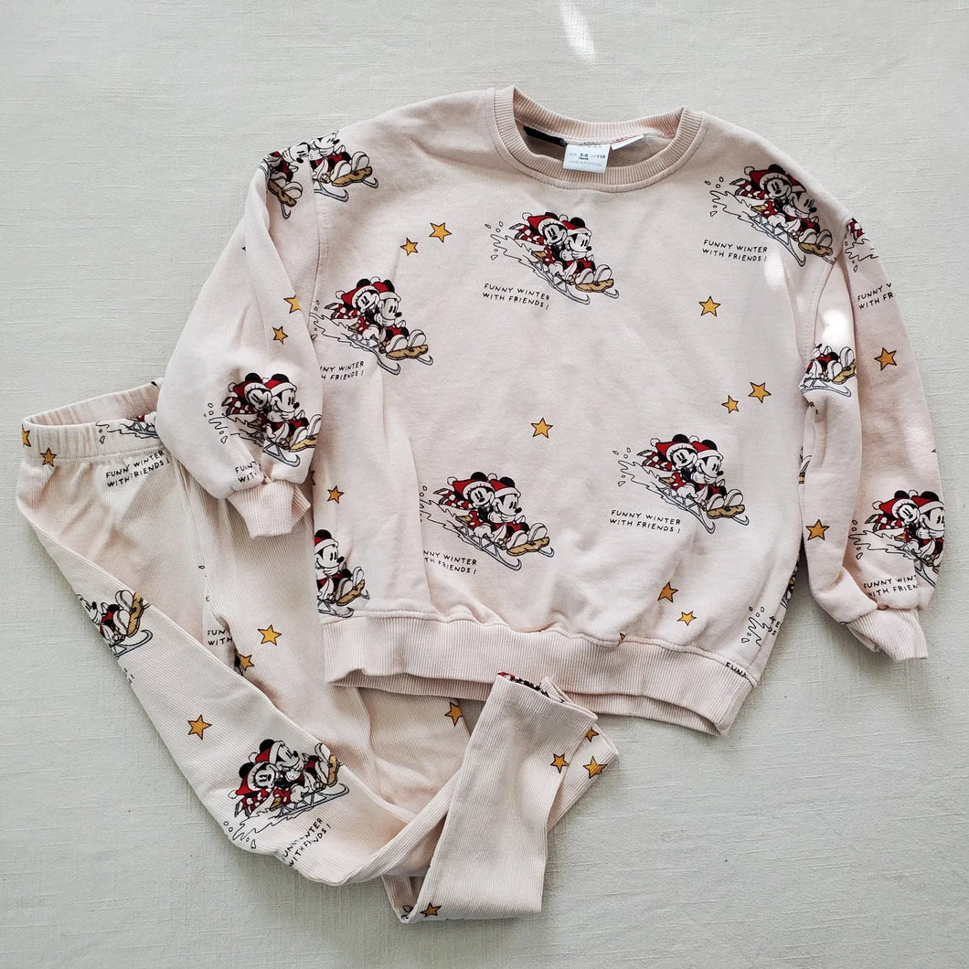 ZARA Disney Mickey/Minnie Christmas Matching Set 5t/6