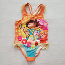 Load image into Gallery viewer, Y2k Dora &amp; Boots Swimsuit 3t
