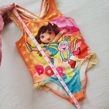 Load image into Gallery viewer, Y2k Dora &amp; Boots Swimsuit 3t
