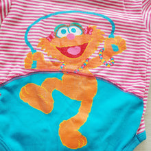 Load image into Gallery viewer, Y2k Zoe Sesame Street Romper 3-6 months
