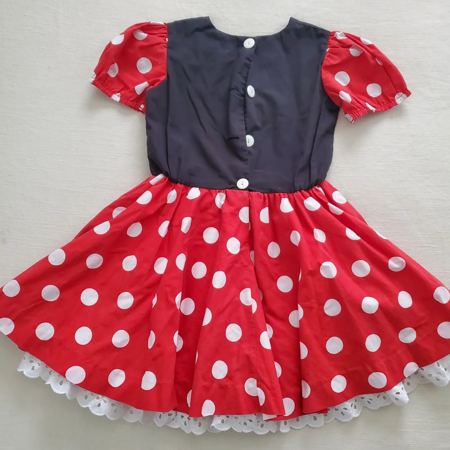 knee length dresses for ladies Vintage Minnie Mouse Twirly Dress kids 6 – Nostalgic Baby Vintage