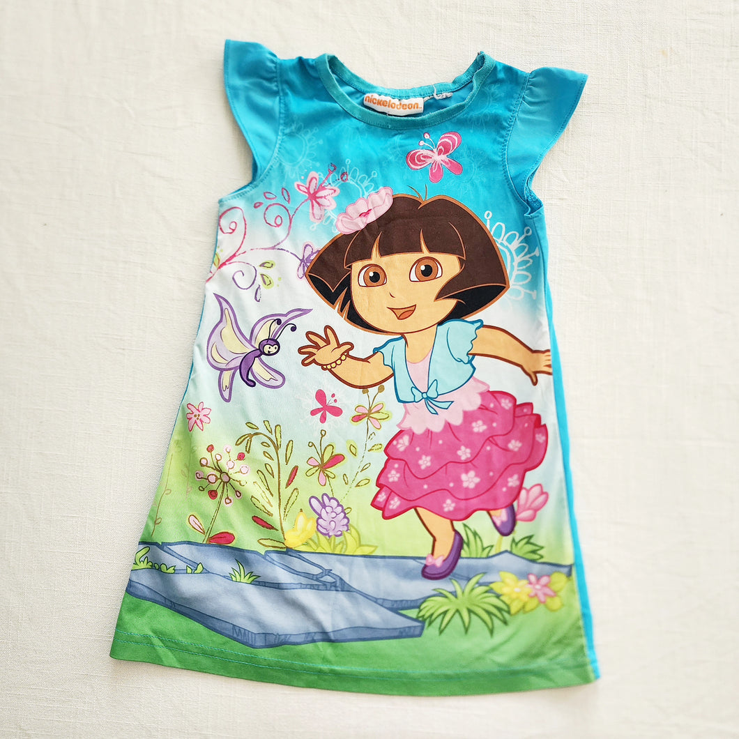 Y2k Dora Butterfly Nightgown 2t/3t