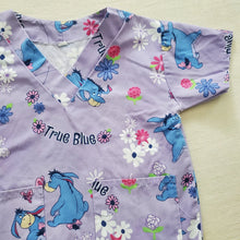 Load image into Gallery viewer, Y2k Eeyore Floral Scrub Top 3t+
