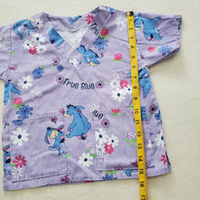 Load image into Gallery viewer, Y2k Eeyore Floral Scrub Top 3t+
