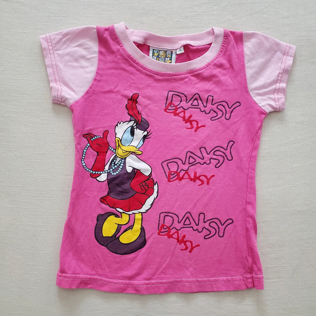 Y2k Daisy Duck Pink Shirt 4t