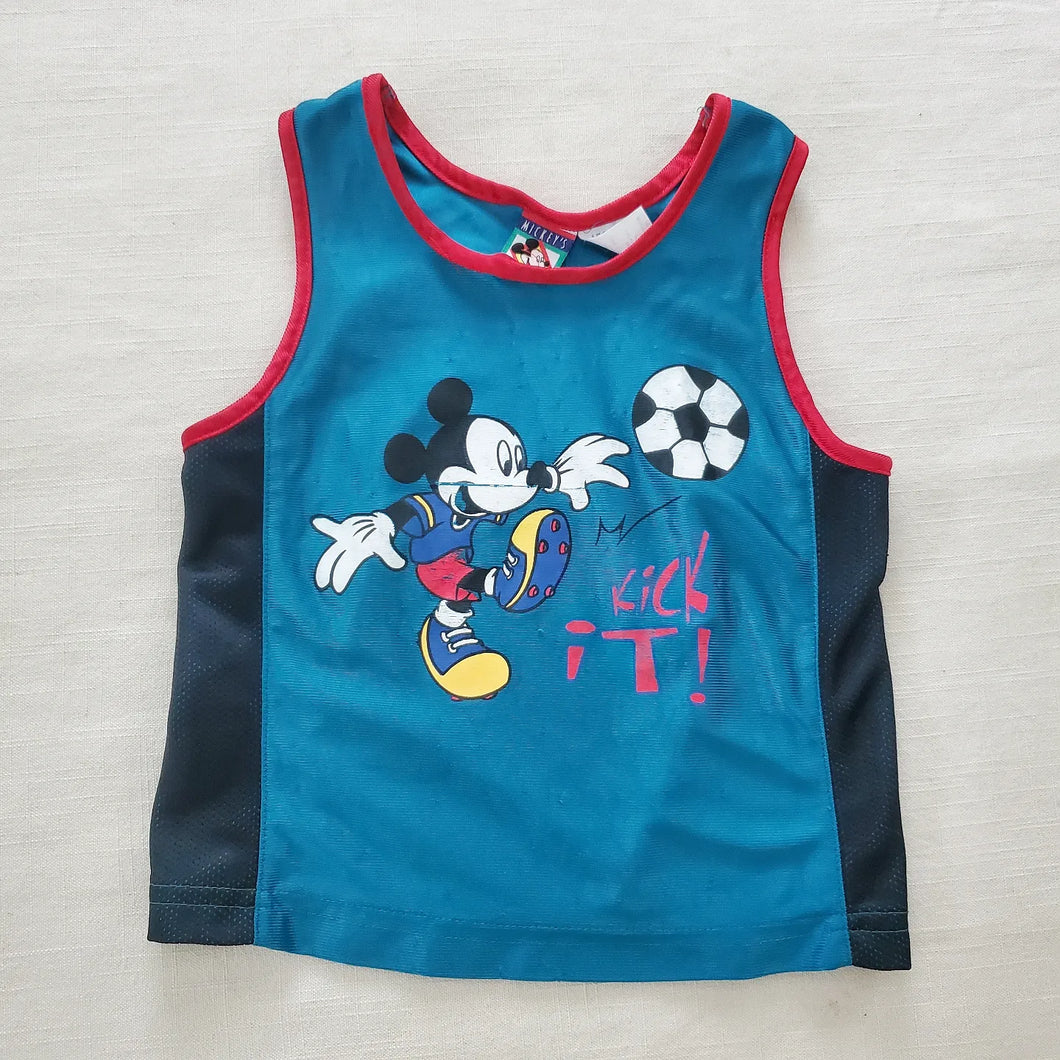 Vintage Mickey Mouse Soccer Tank Top 4t/5t