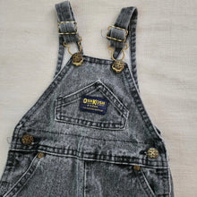 Load image into Gallery viewer, Vintage Oshkosh Grey Denim Overalls 12 months
