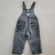 Load image into Gallery viewer, Vintage Oshkosh Grey Denim Overalls 12 months
