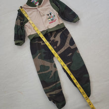 Load image into Gallery viewer, Vintage Mickey Mouse Camo Footed PJs 6-9 months
