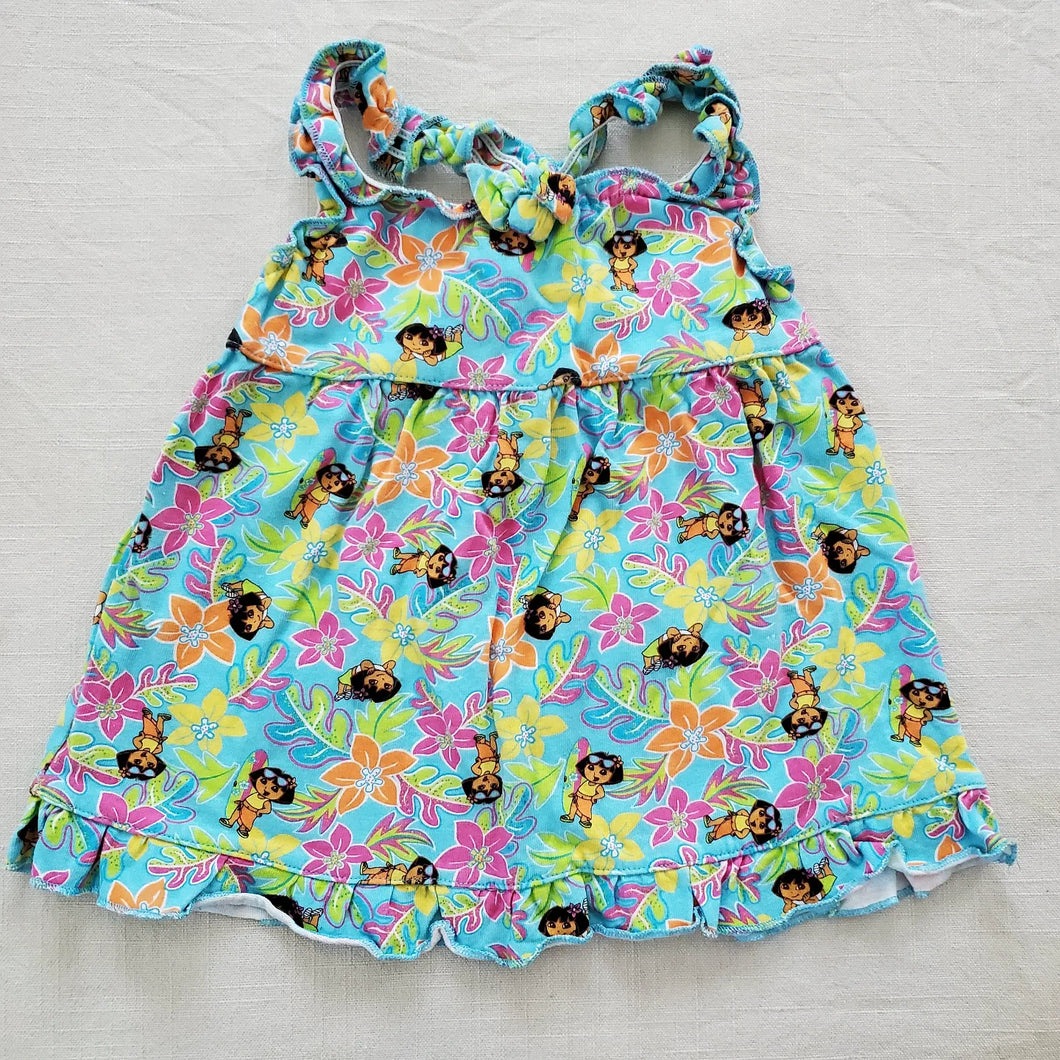 Y2k Dora The Explorer Tropical Dress 18 months