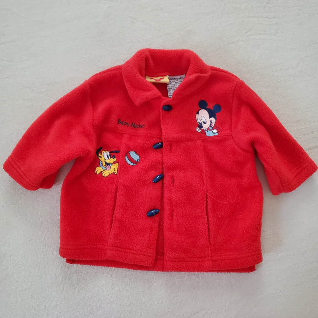 Vintage Baby Mickey & Pluto Fleece Jacket 3-6 months