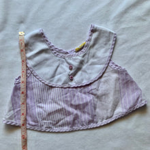 Load image into Gallery viewer, Vintage Purple Striped Cropped Shirt 6-12 months
