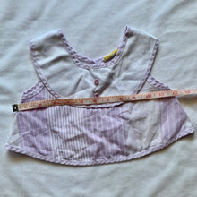 Load image into Gallery viewer, Vintage Purple Striped Cropped Shirt 6-12 months
