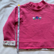 Load image into Gallery viewer, Vintage Pink Flower Sweater 24 months
